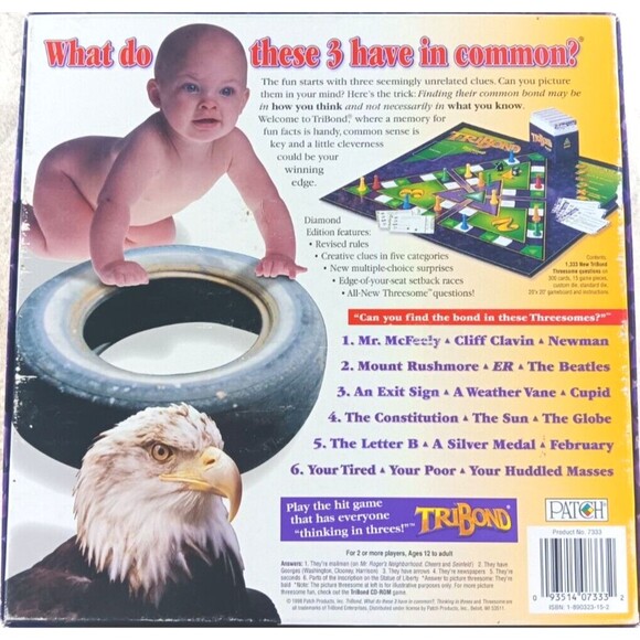 Tribond Diamond Edition Family Board Game - Picture 3 of 4